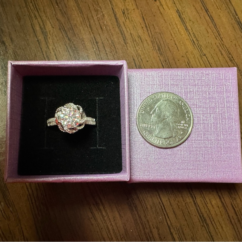 Moissanite ring
